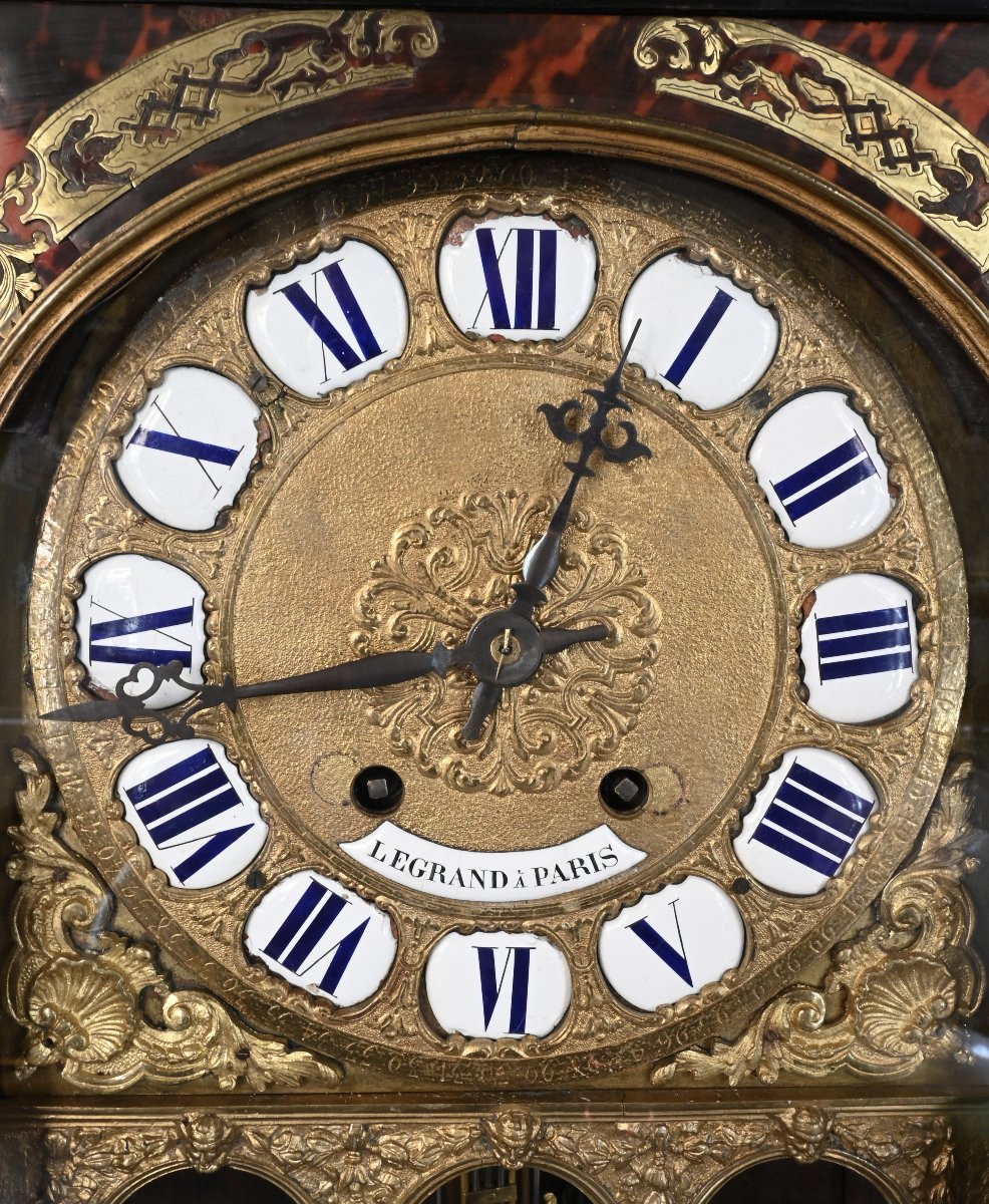 Legrand A’ Paris - Grande Horloge De Style Boulle - France XIXe siècle-photo-2